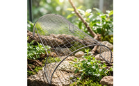 Arched Reptile Basking Platform Ventilated Basking Platform with Metal Frame Climbable Sturdy for Lizards, Tortoises