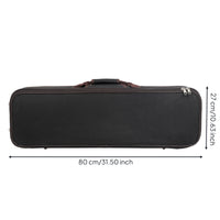 Violin Case with Hygrometer Waterproof Rectangular Violin Case Easy to Carry for Students, Travel