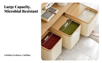 Moisture-Proof Rice Storage Container Large Capacity Rice Storage Bin Multi-Purpose for Countertop