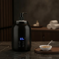 Electric Massage Oil Heater Timed Massage Oil Warmer Single-Bottle Appliance Multi-Functional for Esthetician, Spa