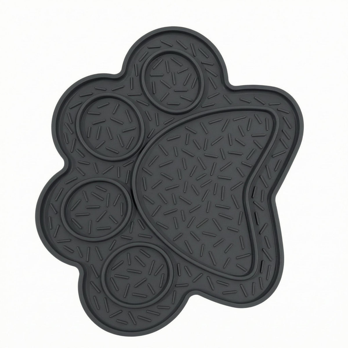Food-Grade Paw Print Lick Mat Textured Silicone Lick Mat Washable Pet Enrichment Flexible for Dogs