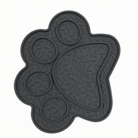 Food-Grade Paw Print Lick Mat Textured Silicone Lick Mat Washable Pet Enrichment Flexible for Dogs