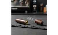 Spiral-Style Espresso Distribution Tool Stainless Steel WDT Tool Wooden Coffee Stirrer with Professional for Baristas