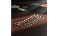 4 Pieces Color-Coded Turntable Headshell Leads Phono Wires Stylus Connection Cables for Audiophiles, Vinyl Collectors