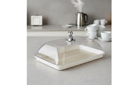Rectangular Tray with Clear Lid Versatile Food Display Platter with Cover Decorative Handle Pastry Storage Box for Market Stalls, Buffets, Parties
