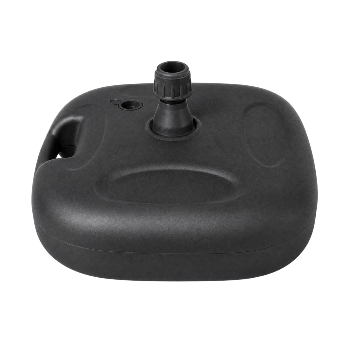 Low Profile Water Fill Umbrella Base Rounded Square Water Filled Umbrella Base Molded Handle