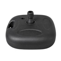 Low Profile Water Fill Umbrella Base Rounded Square Water Filled Umbrella Base Molded Handle