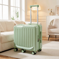 Sit-on Suitcase Hardshell Sit-on Luggage Suitcase with Wheels Hard-Shell Trolley Case 6-Wheel for Children, Travel, Airport