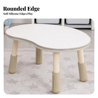 Multi-Functional Adjustable kidney beanShaped Table and Chair Ergonomic Design children's Furniture Easy to Clean Toddler Study Desk for Toddlers, Preschoolers, Kindergarten, Playroom, Daycare, Classroom
