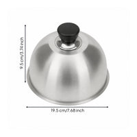 Stainless Steel Melting Dome Heat-Trapping Burger Dome Heavy Duty Basting Cover with Handle Long-Lasting for Barbecues
