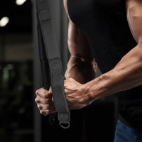 Double Grip Pull down Attachment Long-Lasting Tricep Pull down Attachment Strength Training Equipment Reinforced Stitching