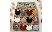 Handmade Crochet Egg Collecting Apron Cute Egg-Collecting Apron Soft Charming for Homestead