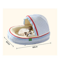 Feline House Bed Washable Covered Pet Nest Soft for Home
