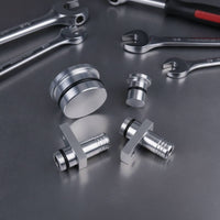 PCV Reroute Kit with Plug Direct Fit PCV Reroute Fitting Block off Plug Precision-Machined Automotive Part Leak-Proof