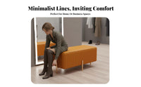 Light Luxury design Rectangular End-of-Bed Stool Modern Design Upholstered Bench Fashionable Ottoman Multi-Purpose for Bavailableique Owners, Adults, Homeowners, Walk-in Closet, Bedroom, Clothing shop, Entryway