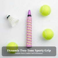 Badminton Racket Grip Tape Sweat Absorbent Keel Racket Grip Cover Multipurpose Anti-Slip Handle Wrap for Athletes, Gym Goers, Fishing, Workout