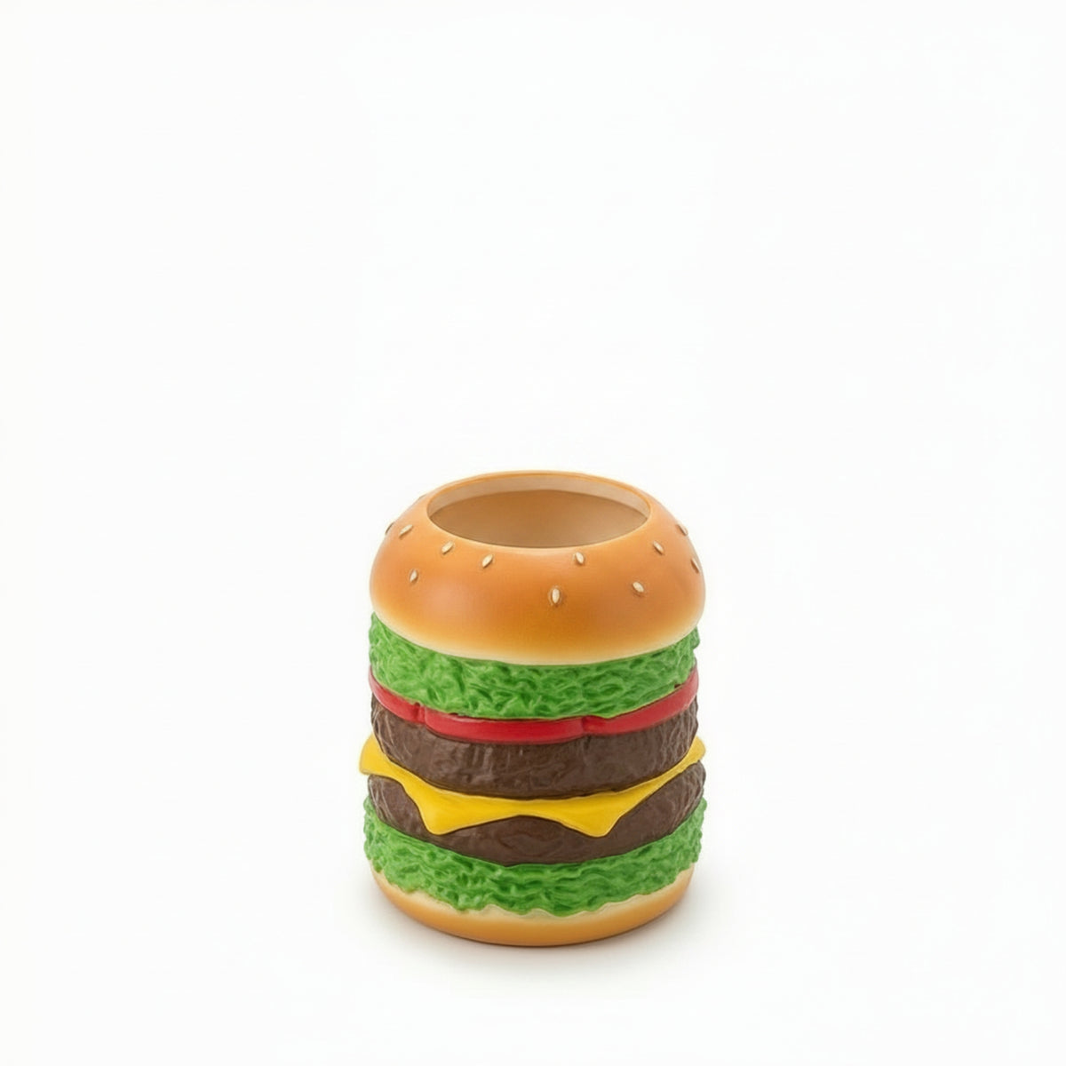 Cute Hamburger Pen Holder Decorative Burger Pencil Holder Practical Pen Stand Stylish for Students