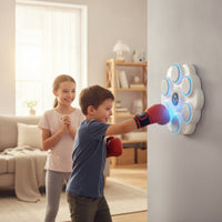 Bluetooth Wall Mounted Boxing Target No-Drill Smart Boxing Machine Adjustable Punching Pad Silent for Adults, Beginners