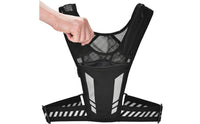 Wide Shoulder Straps Vest Backpack Breathable Mesh Running Backpack Chest Harness Outdoor Gear Reflective Stripe