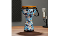 12 Inch Hand Drum  Professional Sound Butterfly Print Hand Drum Synthetic Leather Skin Head Portable   for Kids, Beginners, Performance