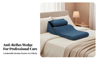 Washable Cover Bedridden Patient Positioning Pillow Multi-Functional Adjustable Bed Incline System for Elderly, Bedroom, Hospital