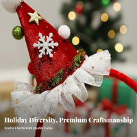 Christmas Hat Headband Cute Mini Santa Hat Hair Hoop Photo Prop Christmas Hair Hoop for Adults, Costume Events, Holiday Gatherings, Family Gathering