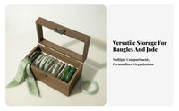 Clear View Lid Bangle Storage Box Dust-Proof Multi-Slot Bangle Holder Space-Saving Design for Retail Display