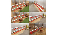 12 Pieces Chicken Water Cup with T-Connector Heavy-Duty Automatic Poultry Water Cup Poultry Drinking Bowl with Buoyant Regulator