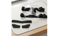 Sports Face Guard with Padding Transparent Defensive Mask with Cushioning Pads