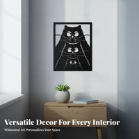 Wall Decor Hollow out Design Wall Decor Cat wall Art