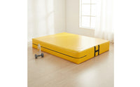 Gymnastics Practice Mat Thick Gymnastics Mat with Handles Wipe-Clean for Martial Arts