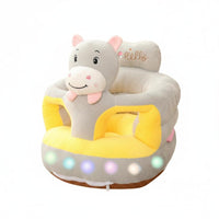 Anti-Fall Design Plush creature Sit-up Trainer Cute Cartoon design Plush creature Learning Chair Upright Seating Support Toddler Sofa Soft and Comfortable for Infants, Toddlers, Expecting Mothers, Playroom, Living Room