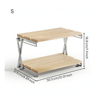 Foldable Desktop Organizer Shelf Compact Countertop Shelf Organizer Stable Desktop Rack Sturdy for Office