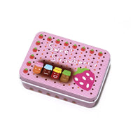 All-in-Single Cross Stitch Tool Box Portable Sewing Notions Kit Cute Design Craft Supplies Vintage Design Scissors for Beginners