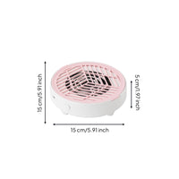 Nail Dust Extractor Strong Suction Manicure Dust Vacuum Low Noise for Home Use