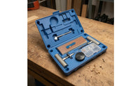 Blue Vacuum Tire Repair Kit Molded Interior Tire Plug Kit Fitted Compartments Roadside Tool Easy to Use