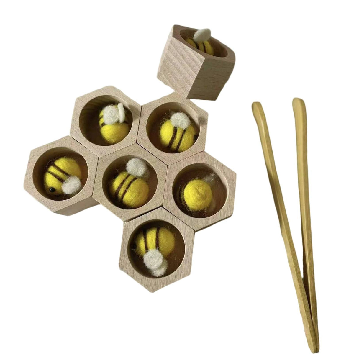Bee Catching Game Educational Beehive Sorting Toy Educational for Homeschool