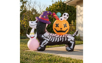 Inflatable Skeleton Dog Lighted Skeleton Dog Inflatable Playful for Yard