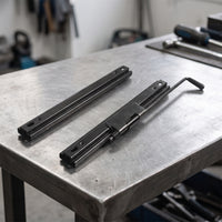 Manual Seat Slide Assembly Heavy-Duty Seat Slider with Lever Universal Hardware Forwards or Backwards for Forklift Operators, Forklifts