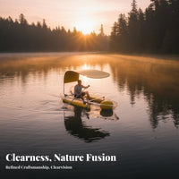 Transparent Watercraft Clear View Design Single-Person Kayak Load Capacity 150kg Paddling Boat for Tourists, Rental Businesses, Resorts, Lakes