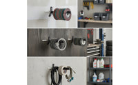 2 Pieces Angle Grinder Disc Holder Wall-Mounted Grinder Disc Holder Organizer Space-Saving Compact for Diyers, Workshop, Garage