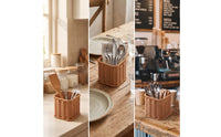 Woven Storage Holder Square Container Rustic for Countertop