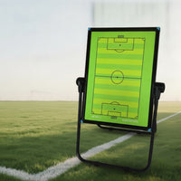 Soccer Board with Stand Freestanding Football Strategy Board with Stand Double-Sided for Coaches, Trainers, Match Planning, Team Talks