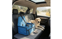 Dog Water-Resistant with Mesh Panels Wipe-Clean Portable Carrier Bed for Small Dogs, Road Trips, Daily Commutes