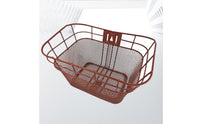 Large Capacity Front Metal Cycle Basket Multiuse Front Bike Basket Easy to Install Transport Gear Portable for Students, School, Shopping, Commuting