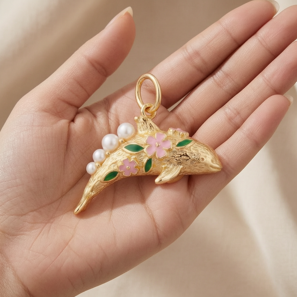 Luxury Gold-Plated Animal Pendant for Necklaces and Jewelry Making