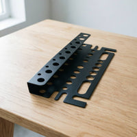 Angled Wall-Mounted Tool Rack Heavy Duty Perforated Tool Organizer High Load Bearing Garage Storage Easy Installation for Workshop