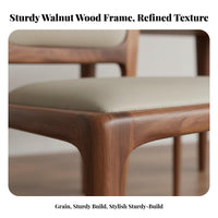 sturdy Wood Frame Leather-Upholstered Armchair Minimalist Design Upholstered Side Chair Ergonomic Armrests Dining Room Seat Padded padding for residents, Families, Restaurant Owners, Home Office, Kitchen