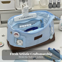 Large Capacity Pencil Case High Value Appearance Multi-Layer Stationery Bag Aesthetic Design Student Pen Holder for Teenagers, School, Art Class, Home