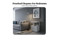 Space-Saving Narrow Storage Cabinet space-efficient Filler Narrow Side Table Minimalist Design Nightstand Rounded Corners for Apartment Dwellers, Students, homeowners, Small areas, Home Office
